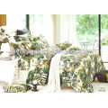 300TC 600 Thread 100% cotton printed bed sheet bedding set